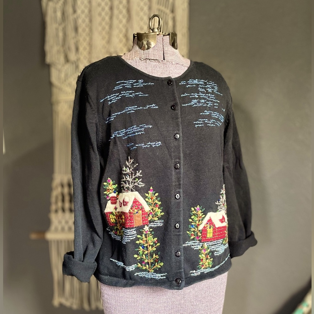 Dress Barn Christmas Cardigan